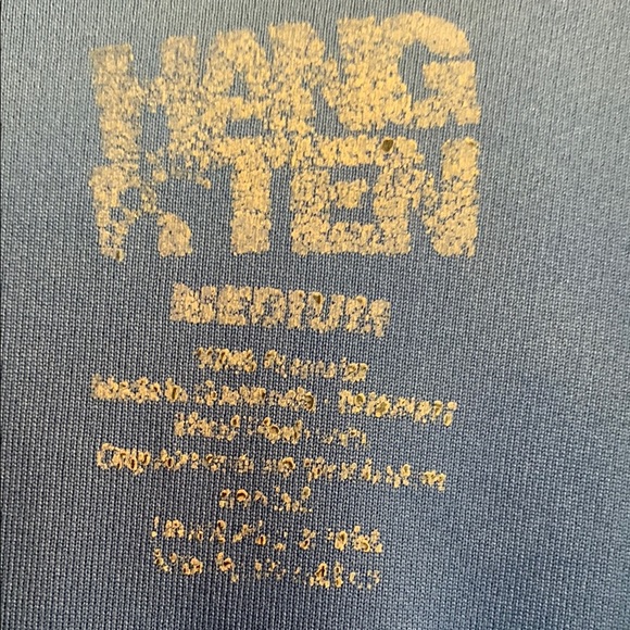 Men's Hang Ten Medium Blue and Black Swim Shirt - Picture 2 of 5